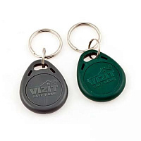 VIZIT ключ RF2.1 (код А серый) ключ электронный для домофона