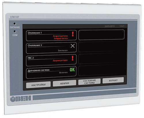 Сенсорный панельный контроллер СПК107