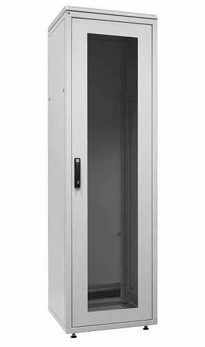 Шкаф напольный 19-дюймовый, серия SZBD, 15U, 763x600х800мм (ВхШхГ), стеклянная дверь