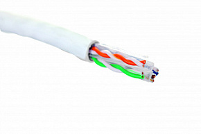 Кабель кат 6е U/UTP 4 пары 23 AWG, LSZH нг(A)-HFLTx 305 м внут прок белый Eurolan -19C-U6-22WT-B305