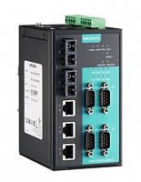NPort S8455I-SS-SC 4 port RS-232/422/485, 3 x 10/100 Ethernet, 2 x 100SM Fiber, SC, 12-48 VDC