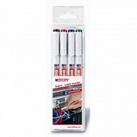 Набор маркеров для кабеля Edding E-8407/S 4 цвета (толщина линии 0.3 мм)