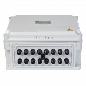 Клеммная коробка KlemBox® КК М300, поликарбонат 300х200х160мм, 20 клемм 24А, вводы 3хМ20 (Ø10-14мм)