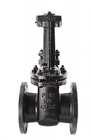 Задвижка параллельная 30ч906бр ЛМЗ Ду100 Ру16 фланцевая, клин - двухдисковый, шпиндель - выдвижной