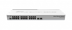 Коммутатор MIKROTIK CRS326-24G-2S+RM, CRS326-24G-2S+RM