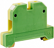 Клемма ЗНИ-4 мм.кв. ЗЕМЛЯ желто-зеленая (YZN20-004-K52)