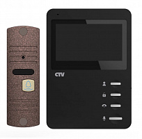 CTV-DP1400N (черный + бронза) Комплект видеодомофона