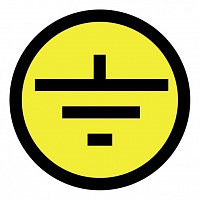 Знак круглый "земля" (1шт) (d20мм) an-1-04 