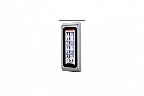 Пылевлагозащищенная IP68 антивандальная кодовая панель со встроенным считывателем карт Mifare, 12 B 
