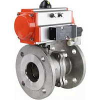 Кран шаровой DN.ru BV3232P(2pc)-FP-F-ISO-H Ду40 Ру40, корпус - нержавеющая сталь 316, уплотнение -P