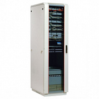 Шкаф телекоммуникационный напольный 42U (600 × 800) дверь стекло ШТК-М-42.6.8-1ААА