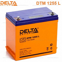 Аккумулятор  55А/ч, 12В (Delta) DTM1255L