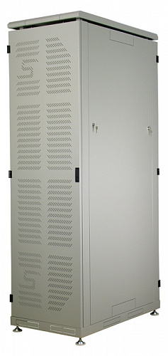 Шкаф Grey Premium, 27U, 1387x600x1000 мм, разборный серый двухдверный