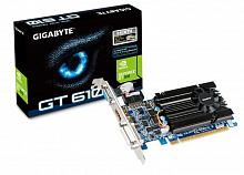 Видеокарта Gigabyte CV-N610D3-1GI, nVidia Geforce GT610, PCI-E, 1024МБ