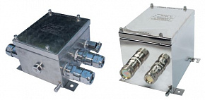 Коробка КЗП4.1-25/30-(Л-1БТ-М32-КЗ-ММРн-25)x2(A)-(Л-1БТ-М25-КЗ-ММРн-25)x4(С)-2ЕхеIIТ6-В1,5