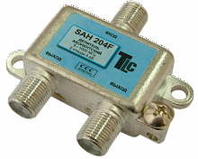 Сплиттер SAH 204F (1х2, 5-862 MHz, 4dB)