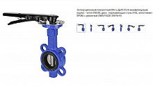 Затвор дисковый поворотный DN.ru WBV1432E-2W-FbH Ду65 Ру16 межфланцевый, корпус - чугун GGG50