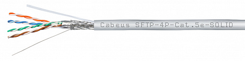 SFTP-4P-Cat.5e-SOLID-GY Кабель «витая пара» (LAN) для структурированных систем связи 