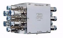 Коробка зажимов КЗИС-ВЭЛ3.2-14-(Л-1-М20)х1-(Л-1-М25)х5(С)-РО Ex ia l Ма X-B1,5