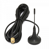 Антенна GSM TELEOFIS iPin SMA (прямой), магнит, 3dBi, кабель 3м