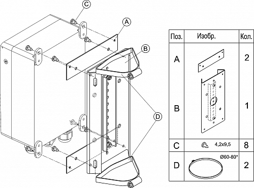 КС-1-02 Кронштейн КС-1-02 Кронштейн
