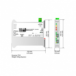 Аппаратный шлюз BACNet IP/Ethernet IP Slave HD67682-IP-A1
