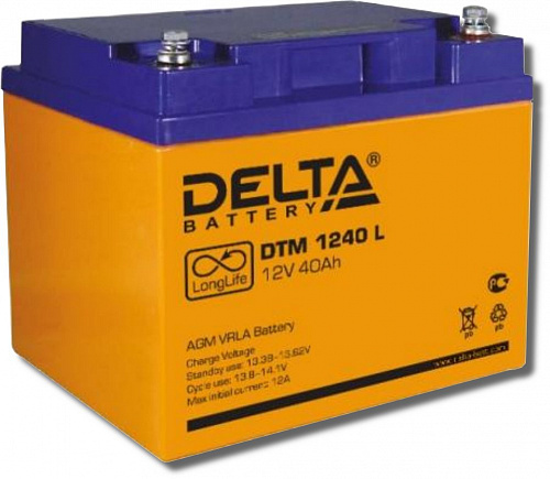 Аккумулятор  40 А/ч, 12В (Delta) DTM1240L