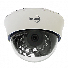 Видеокамера цв. JSA-D960IR (3.6мм) бел., 700ТВЛ [Sony 960H], купол, ИК-подсветка