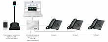 Комплекс аппаратуры клиент-кассир с системой записи переговоров SX-401 (в комплекте с наушниками)