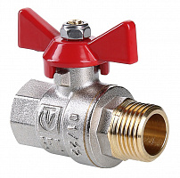 Шаровой кран BASE рукоятка бабочка 1/2" внутренняя/внутренняя резьба VALTEC