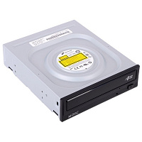 Оптический привод DVD-RW LG GH24NSD0, внутренний, SATA, черный, OEM
