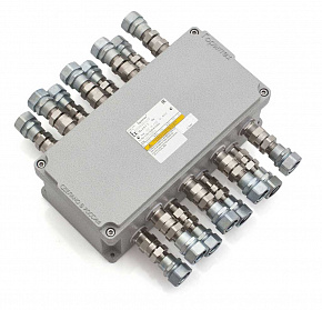 КСРВ202012(16AVK 4 RD-1-1ШНИ6x9-12-PE)-4КНВТВ2МGHK/P+Ркн-20(А) Коробка клеммная взрывозащищенная 1E