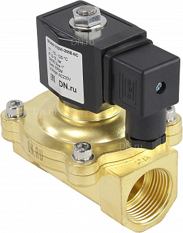 Клапан электромагнитный DN.ru VS300-NT-NC-220VAC 3/8″ Ду10 Ру10, соленоидный двухходовой, корпус