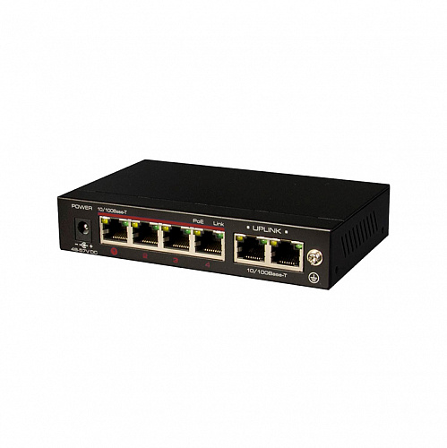 LTV NSF-0604 60, 4-портовый коммутатор Ethernet с поддержкой PoE