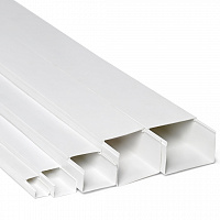 Кабель-канал 25x16 двойной замок, белый (60 м/уп) ПожТехКабель(504-001)