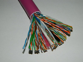 FTP 10х2х0.5 внутр. CAT 5e 305м нг(А)-HF FR-LSZH, фиолетовый