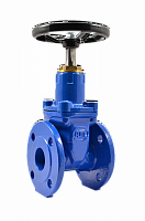 GV10016FSEH (GV10016ES) GROSS.Задвижка фланцевая(короткая) клиновая DN100 PN16,чугун GGG50, штурвал