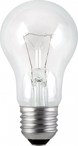 Лампа накаливания ЛОН 60вт 230-60 Е27 цветная гофрированная упаковка (Грибок)