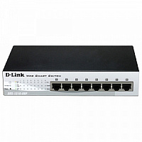Коммутатор D-Link DES-1210-08P 8 портов PoE 10/100Base-TX