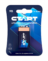 СТАРТ 6LR61-BL1 (9 В, Крона, 6LR61), БЛИСТЕР Алкалиновая батарейка