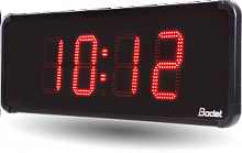 Светодиодные цифровые вторичные часы, NTP ЦВС-4-100 (PoE)