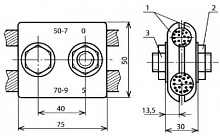 Зажим 3Б-С-12х35-1 12Х18Н10Т ГОСТ 21130-752082