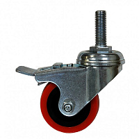 REC-CB-LM10 Ролики 2" с тормозом (нагр на компл до 350 кг) шпилька М10 для серии Alpha и стоек(4 шт)