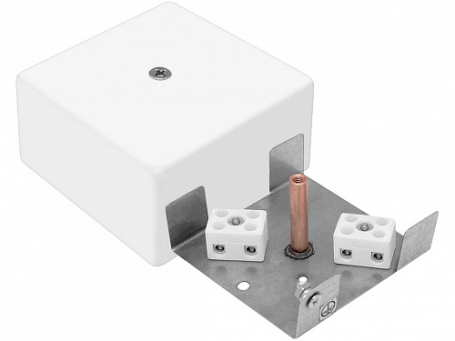 Коробка монтажная огнестойкая пластиковая КМОП IP31 (4к х 2,5мм2) 75х75х23 Пожтехкабель 072-002