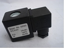 Катушка электромагнитная DC24V, 19W, IP67, ED-100%, Ø16.3 mm, LxWxH: 78х45,5х41mm, EX-Proof