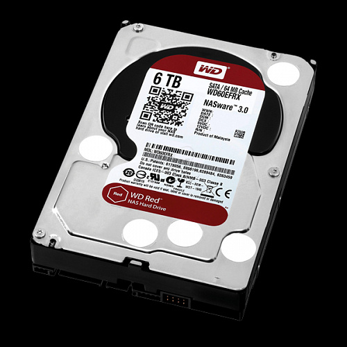 HDD-SATA ||| 6000 Gb жесткий диск WD Red WD60EFRX, 3.5"