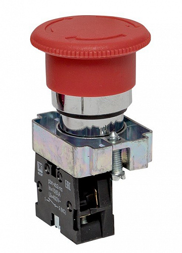Кнопка BS542 поворотная красная грибок NC IP65 EK2 xb2-bs542-65 EKF Кнопка BS542 поворотная красная грибок NC IP65 EK2 xb2-bs542-65 EKF