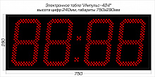 Электронное табло Импульс-424-T-ER2 (датчик температуры воздуха(провод 1,5м))