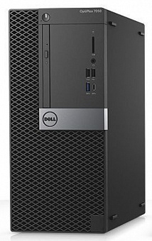 Компьютер DELL Optiplex 7050, Intel Core i7 6700, DDR4 16Гб, 256Гб + 256Гб(SSD), AMD Radeon R7 450 -