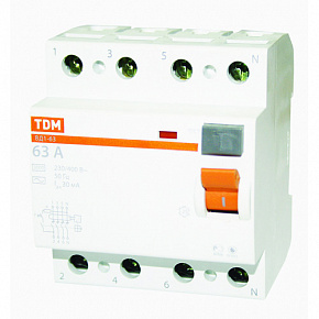 УЗО ВД1-63 4Р 63А 30мА TDM